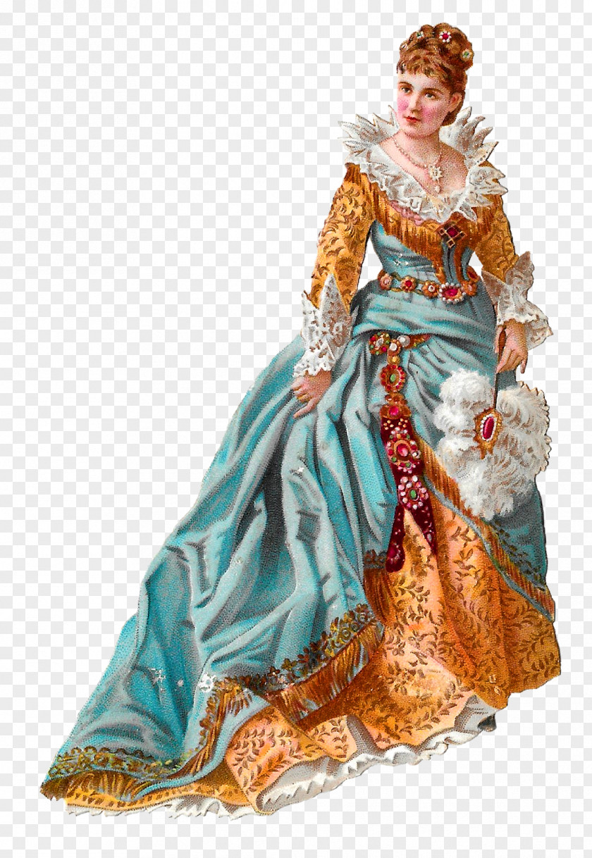 Dress Victorian Fashion Clothing Costume PNG