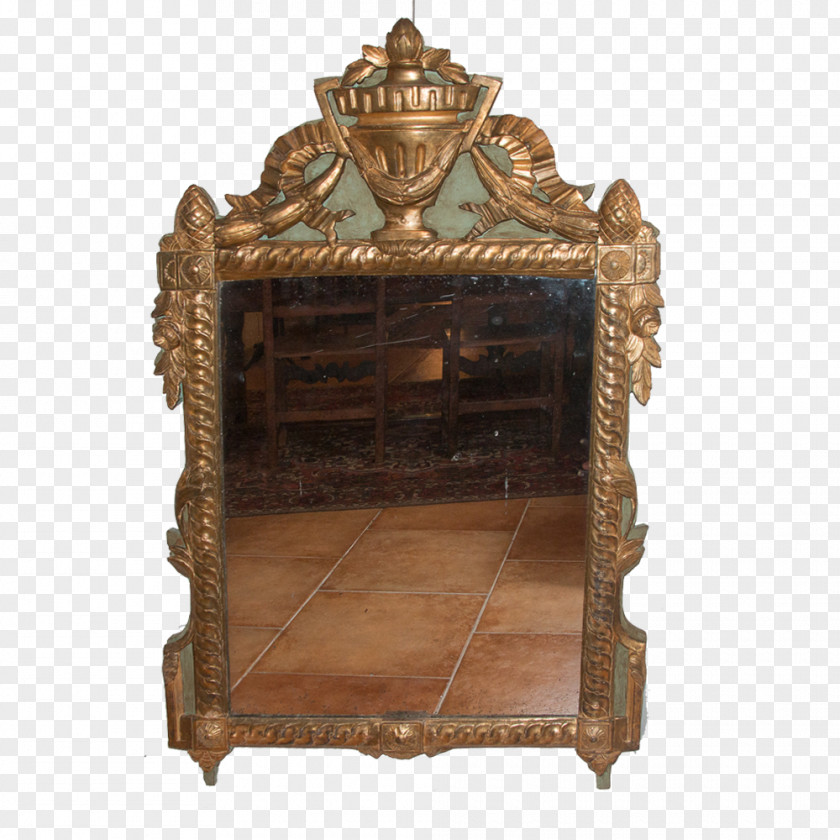 Mirror 18th Century Furniture Style Transition Wood PNG