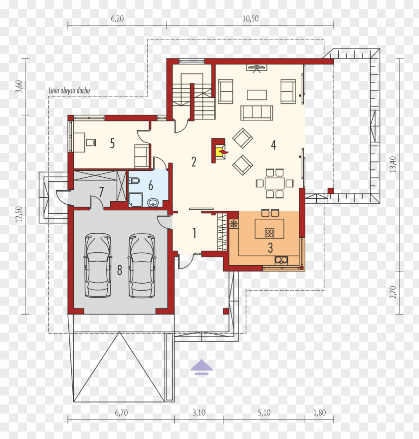 House Floor Plan Brick PNG