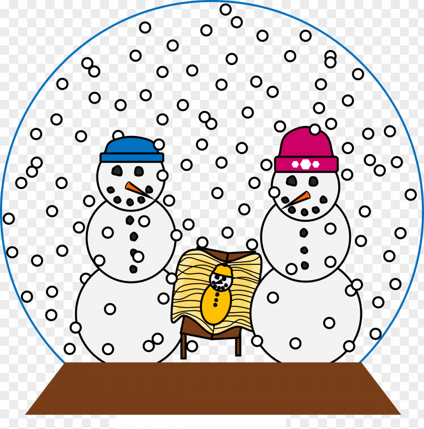 Nativity Snowman Clip Art PNG