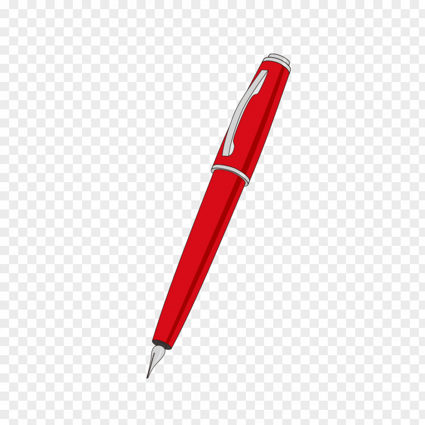 Red Pen Pattern Ballpoint Paper Gel Stylus PNG