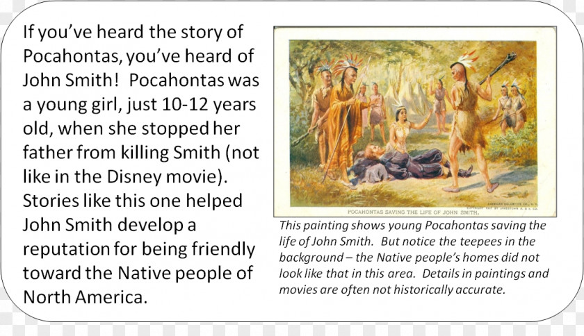 Captain John Smith And Pocahontas Pilgrims Mayflower Mammal England Human Behavior PNG
