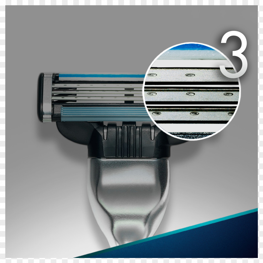 Gillette Mach3 Razor Shaving Rakblad PNG