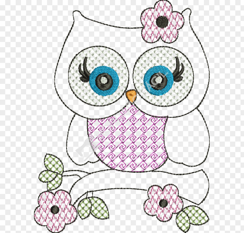 Aviao Bordado Fácil Embroidery Little Owl Craft Pattern PNG