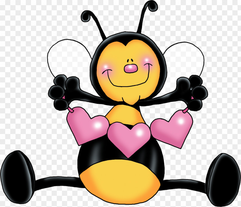 Bee Honey Maya Heart Clip Art PNG