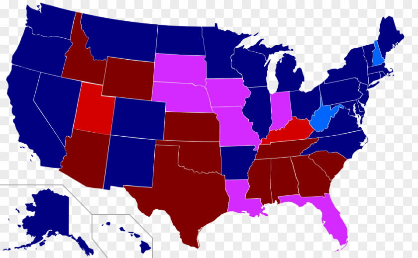 United States Presidential Election, 2008 Red And Blue 2000 Map PNG