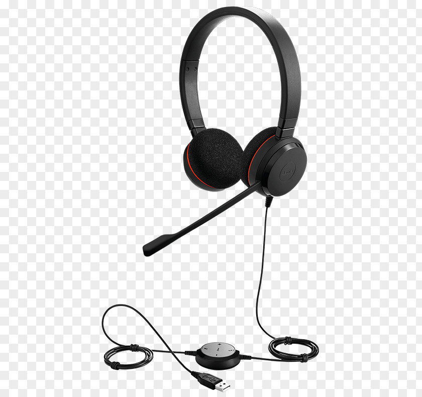 Wearing A Headset Jabra Evolve 20 MS Stereo UC Mono PNG