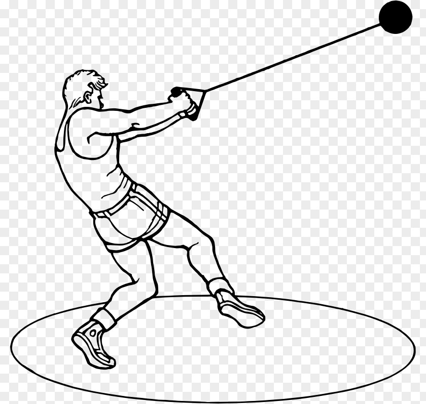 Hammer Drawing Throw Sport Throwing Clip Art PNG