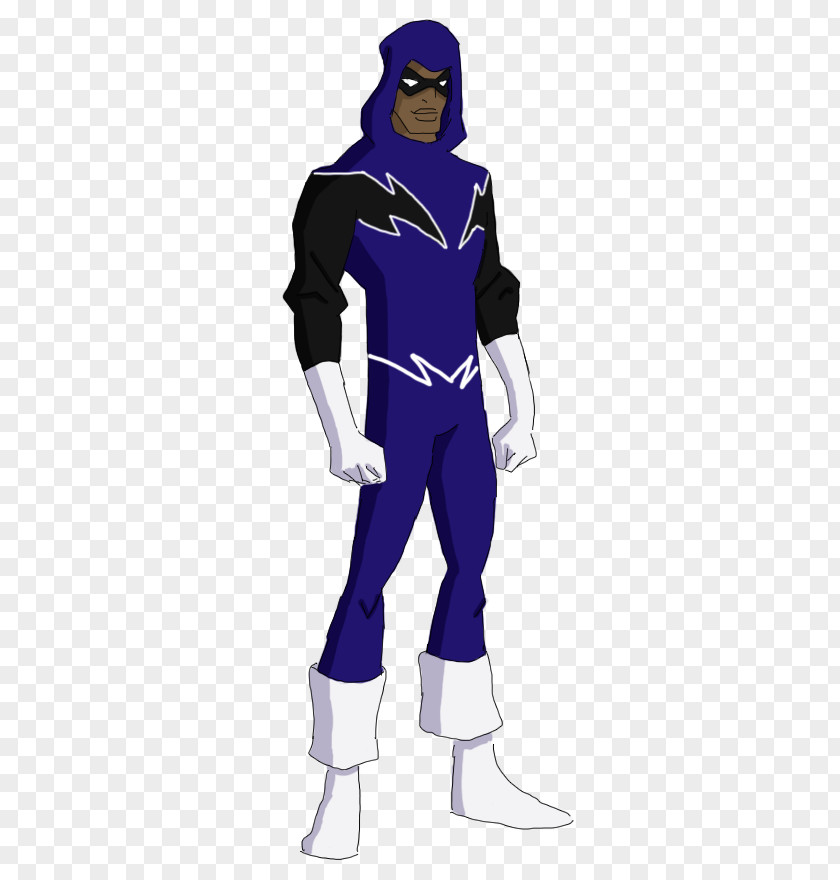 Justice League Black Lightning Superhero Illustration Costume Cartoon Male PNG