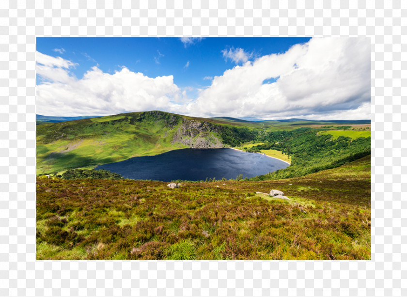 Mountain Watercolor Lough Tay Landscape Lake Photography Loch PNG