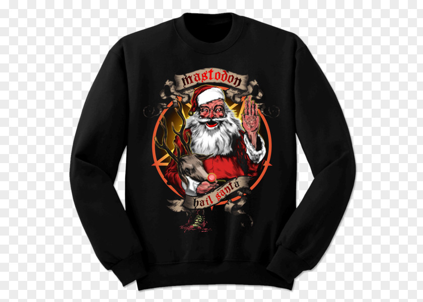 Neck Bloodstain T-shirt Mastodon Sweater Hail Santa PNG