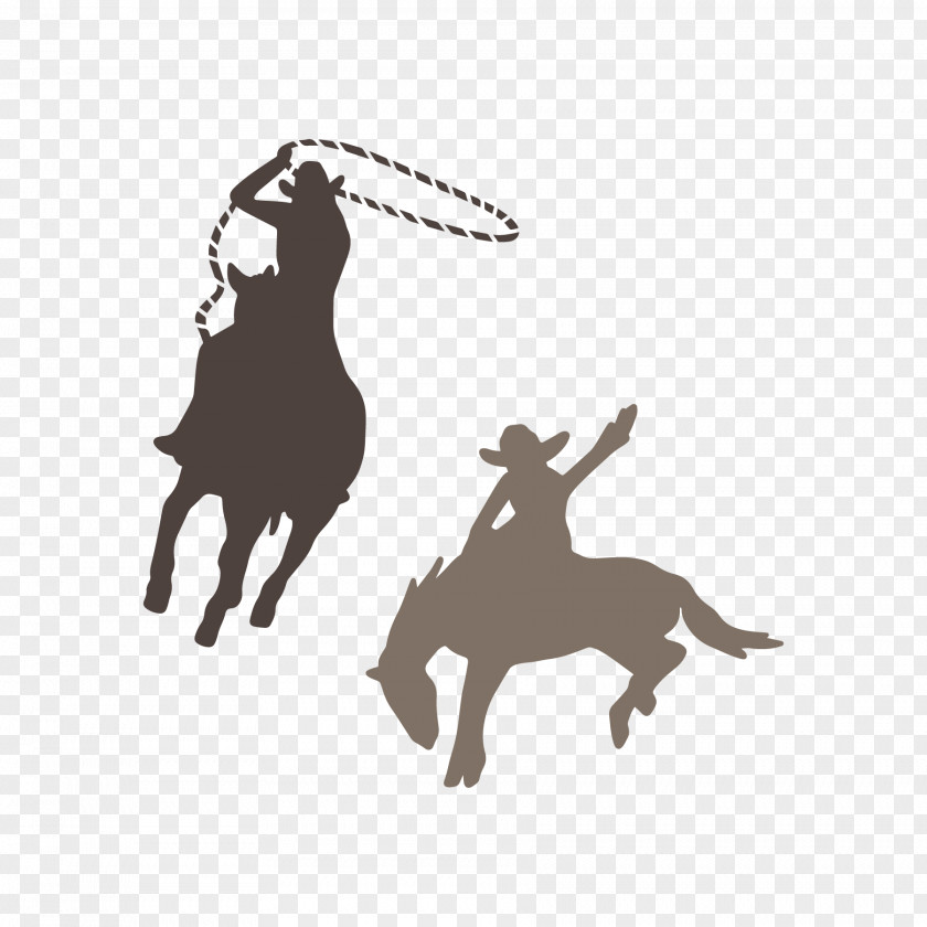Rodeo Art Bronc Riding Calf Roping Cowboy Stock.xchng PNG