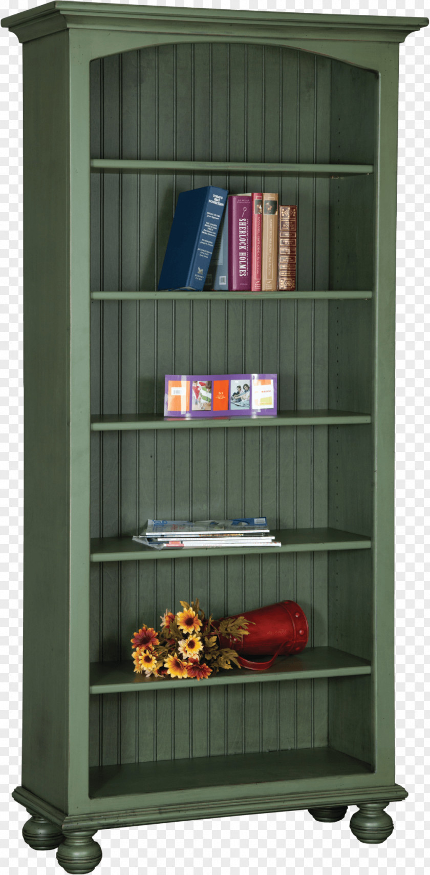 Bookcase Shelf Furniture Amish Display Case PNG
