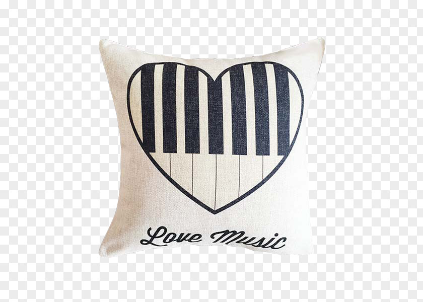 I Love Piano Pillow Dakimakura Creativity PNG