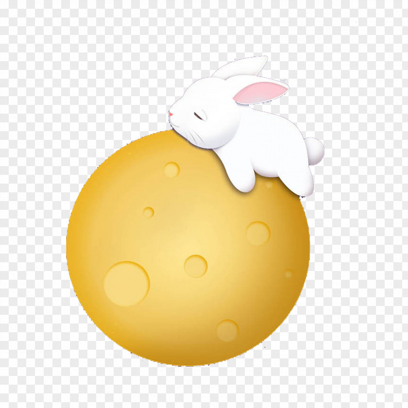 Moon Easter Bunny Rabbit PNG