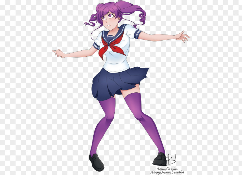 Mulberry Yandere Simulator Tsundere Character Game PNG