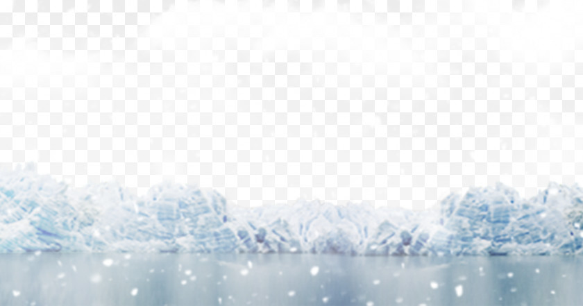 Snow Falling On The Ice White Wallpaper PNG