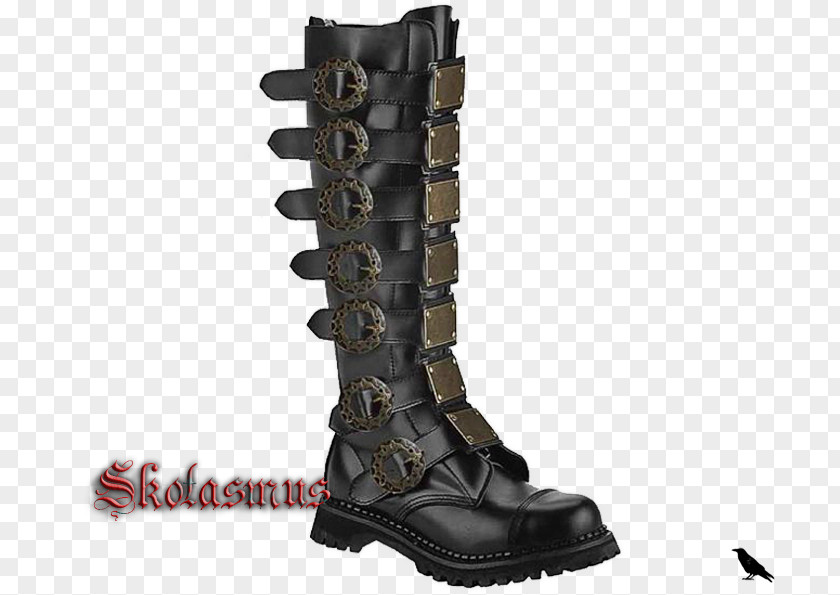 The Party's Style Knee-high Boot Combat Steel-toe Shoe PNG