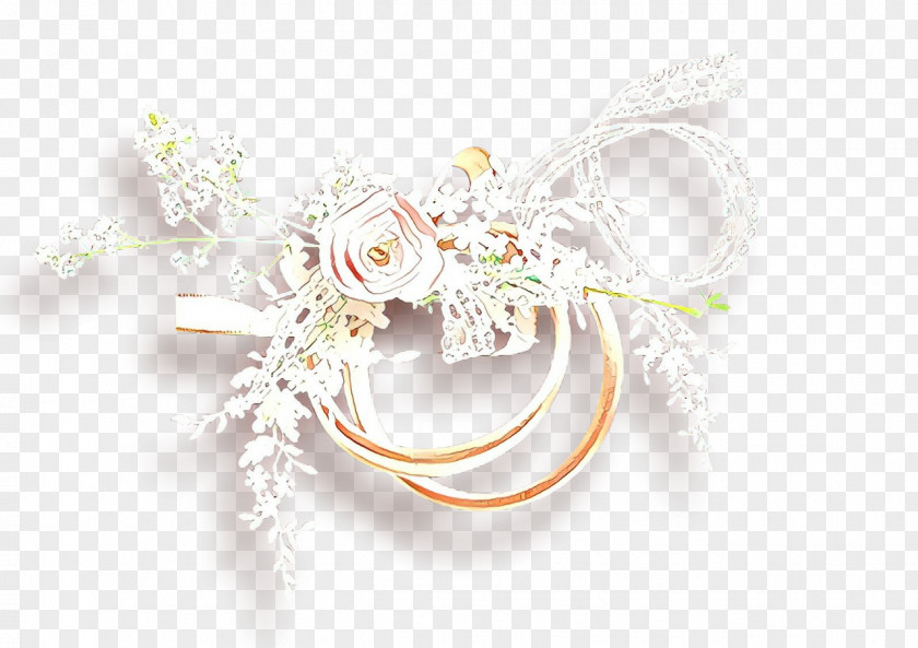 Diamond Silver Wedding Flower Background PNG