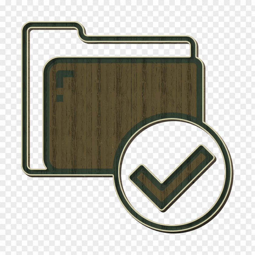 Folder And Document Icon Check PNG