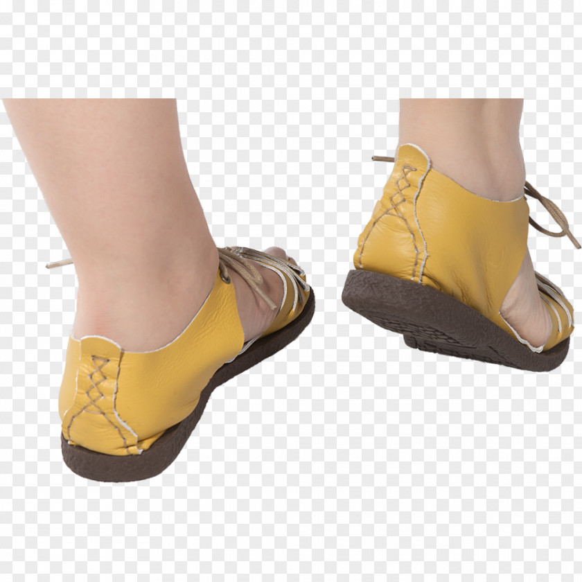 Sandal Shoe Yellow Boot Clothing PNG