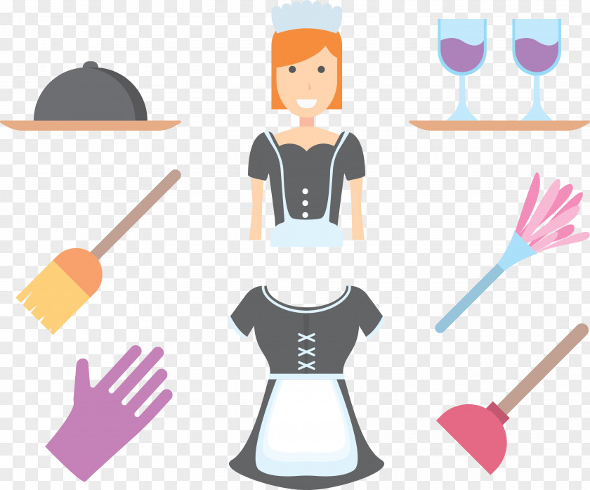 Cleaning Tools Illustration PNG