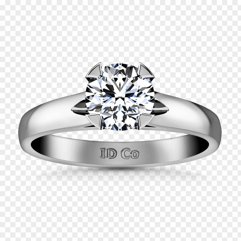 Solitaire Ring Engagement Diamond PNG
