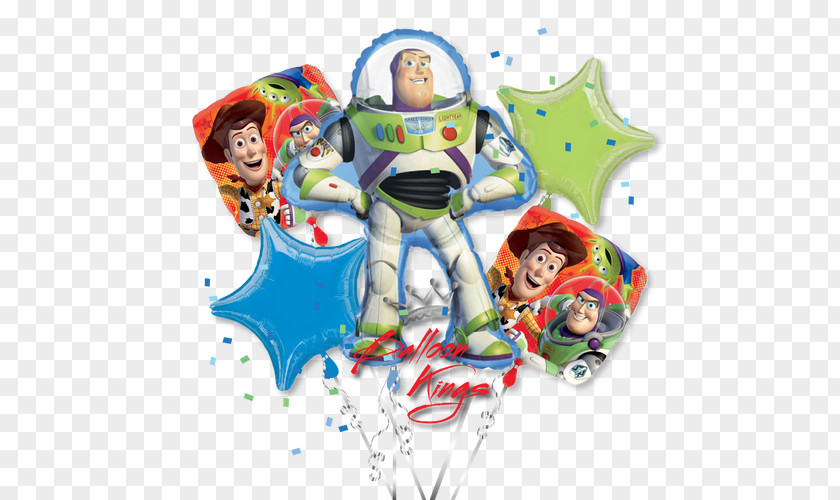 Toy Story Group Balloon Buzz Lightyear Sheriff Woody Party PNG