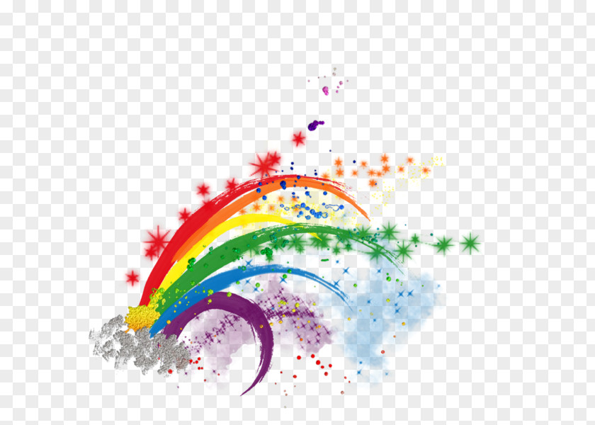 Creative Rainbow Stars PNG creative rainbow stars clipart PNG