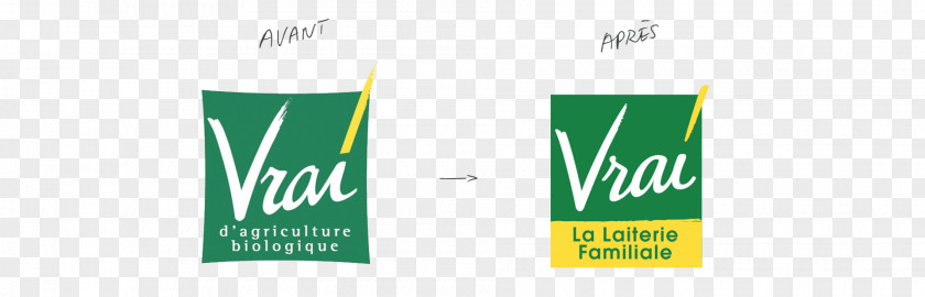 Design Logo Brand Organic Food Fromage Blanc Banner PNG