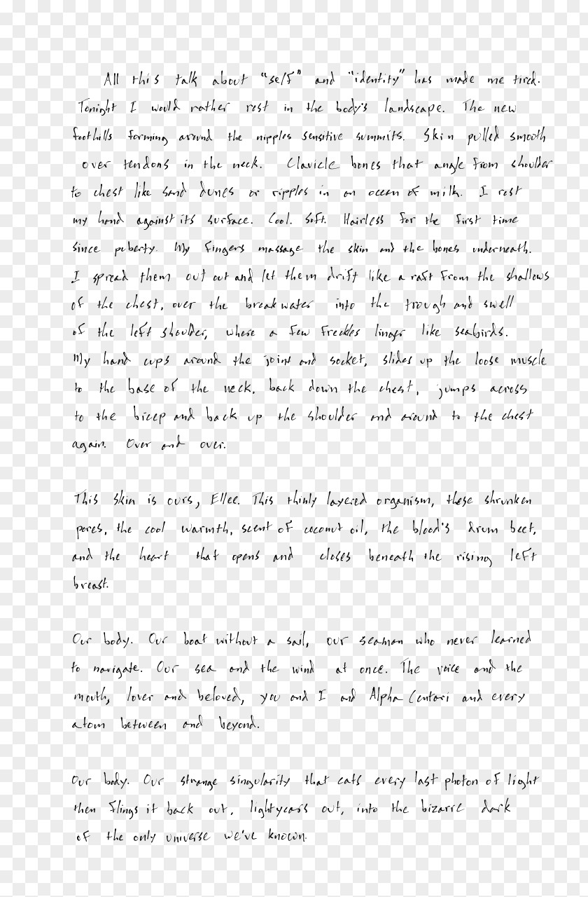 Corset Paper Handwriting Document Font PNG