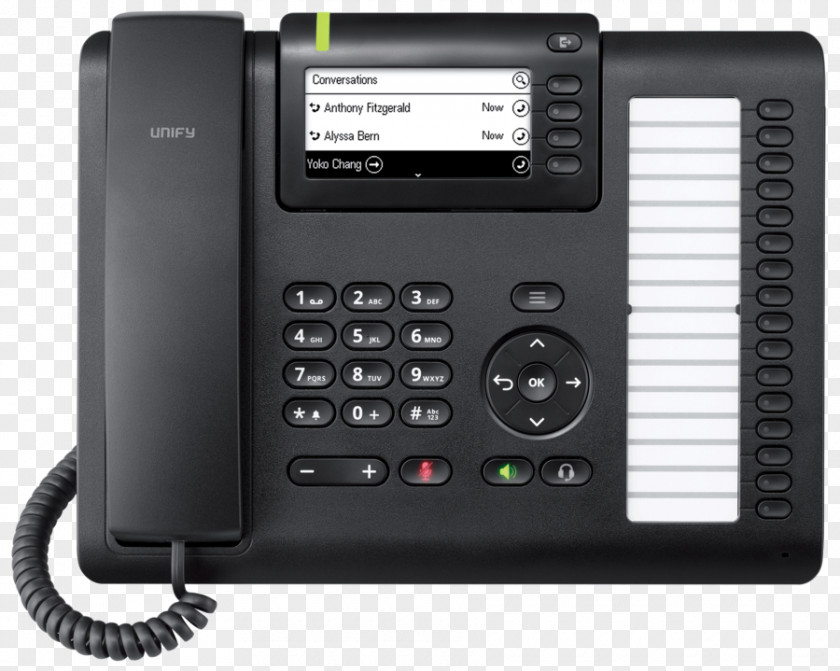 OpenScape Desk Phone CP400 Black Unify IP 55G CP200 Telephone Software And Solutions GmbH & Co. KG. PNG