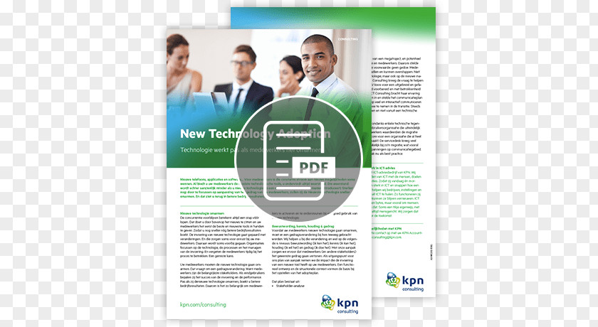 Tech Flyer Strategic Planning Information Technology Consultant KPN Company PNG