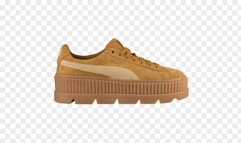 Brown Puma Shoes For Women Womens Cleated Creeper Suede Shoe Sneakers Clothing PNG