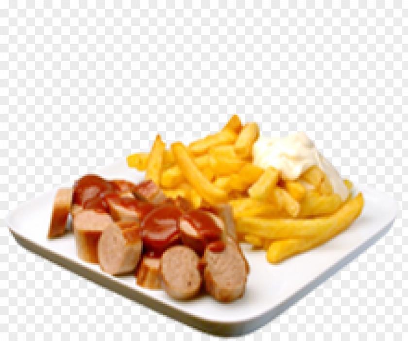 Curry French Fries Fast Food Currywurst Junk Dish PNG