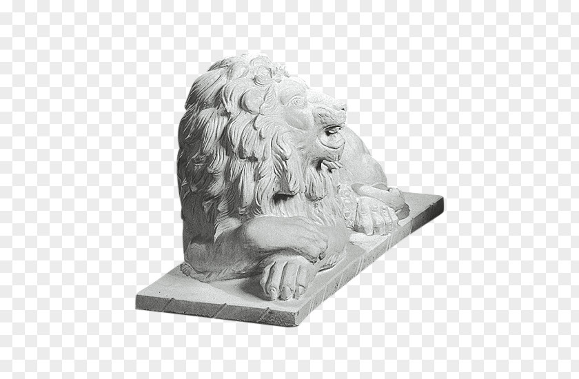 Lion Statue Lahema Classical Sculpture Paving Stone PNG