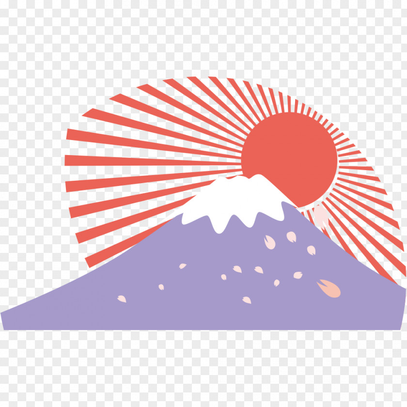 Mount Fuji Design Image Logo PNG