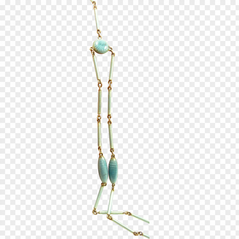 Necklace Turquoise Bead Art Nouveau Jewellery PNG