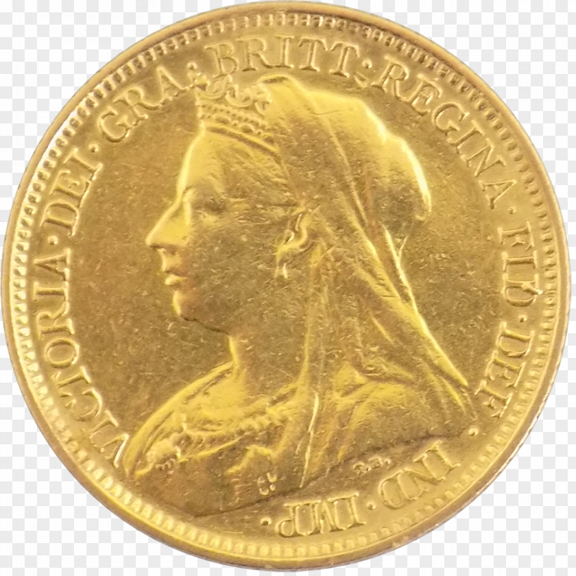 Gold Coin Quarter Sovereign PNG