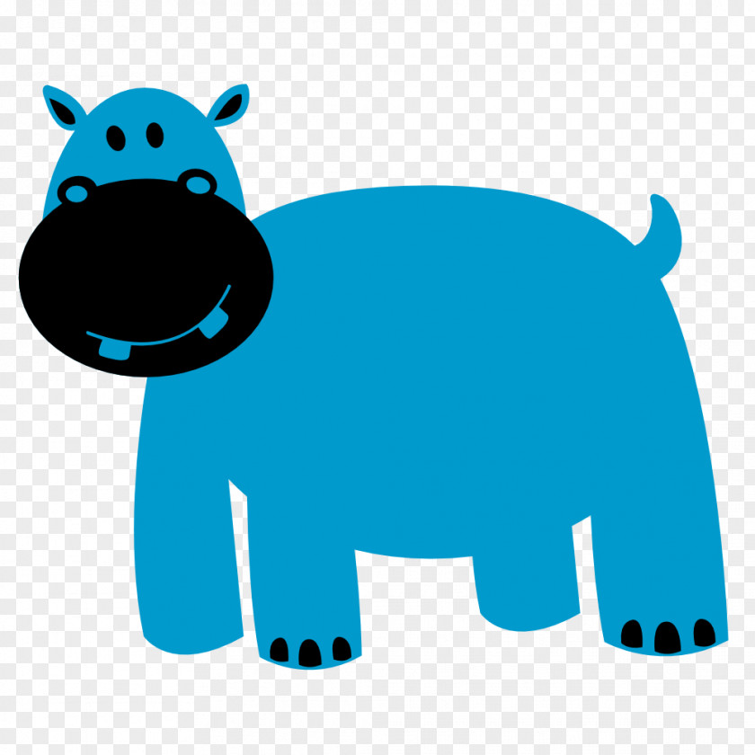 Hippopotamus Cliparts Colorful Animals Clip Art PNG