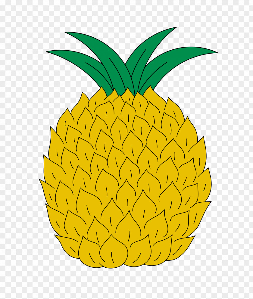 Pineapple Tropical Fruit Coat Of Arms Clip Art PNG
