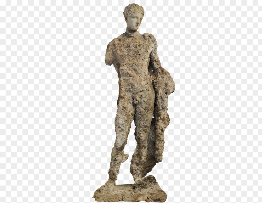Archaeologist Antikythera Wreck Ephebe Marble Sculpture Statue PNG