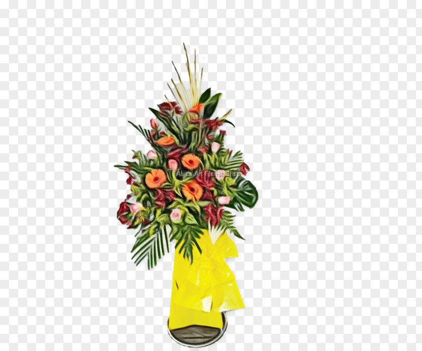 Artificial Flower Vase Floral Design PNG