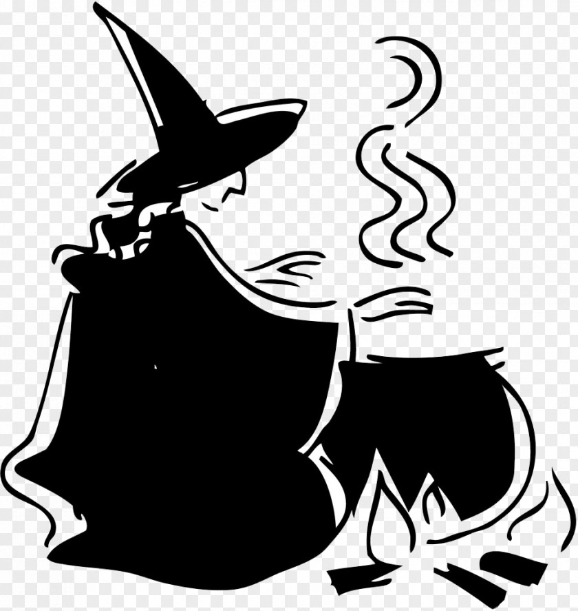 Beggars Grill Fire Scary Witch Halloween Cauldron Witchcraft Clip Art PNG