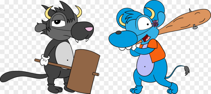 Cat Itchy & Scratchy Marge PNG