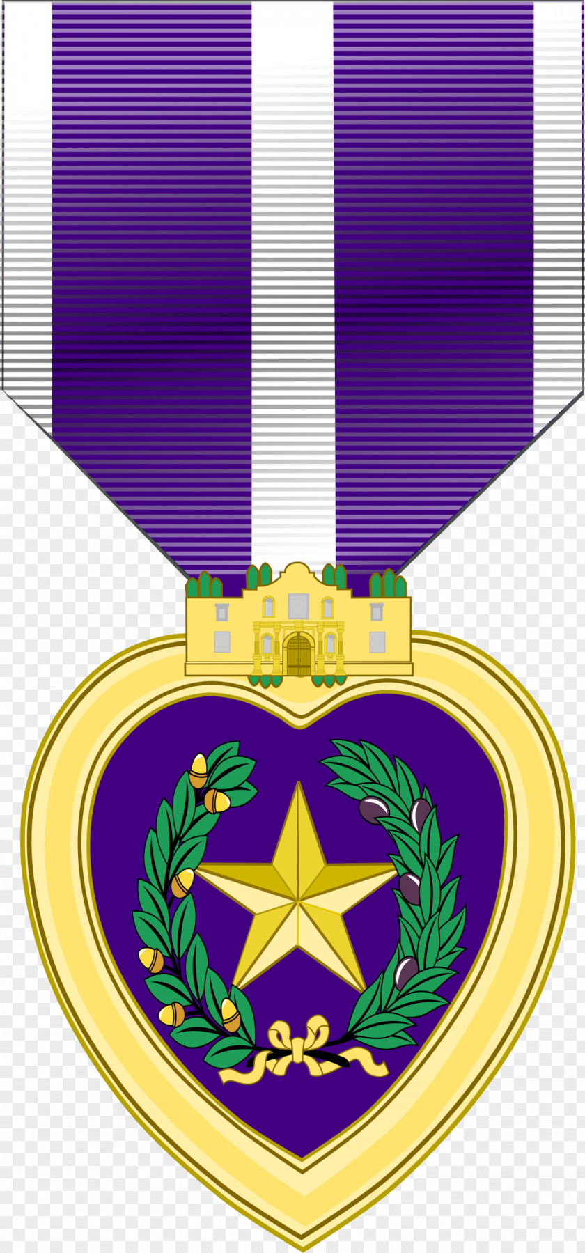 Medal Texas Military Forces Purple Heart PNG