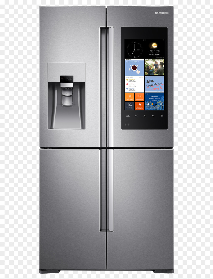 Household Appliances Refrigerator Samsung Family Hub RF56M9540 RF28M9580 Home Appliance PNG