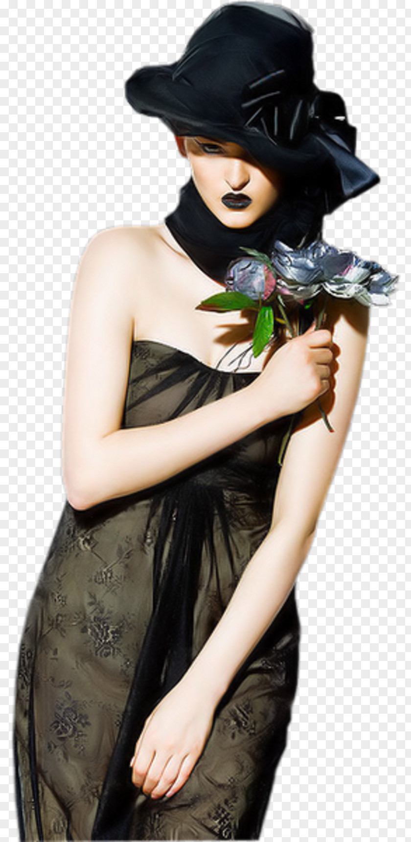 Lady Fashion Painting Hat Photography PNG