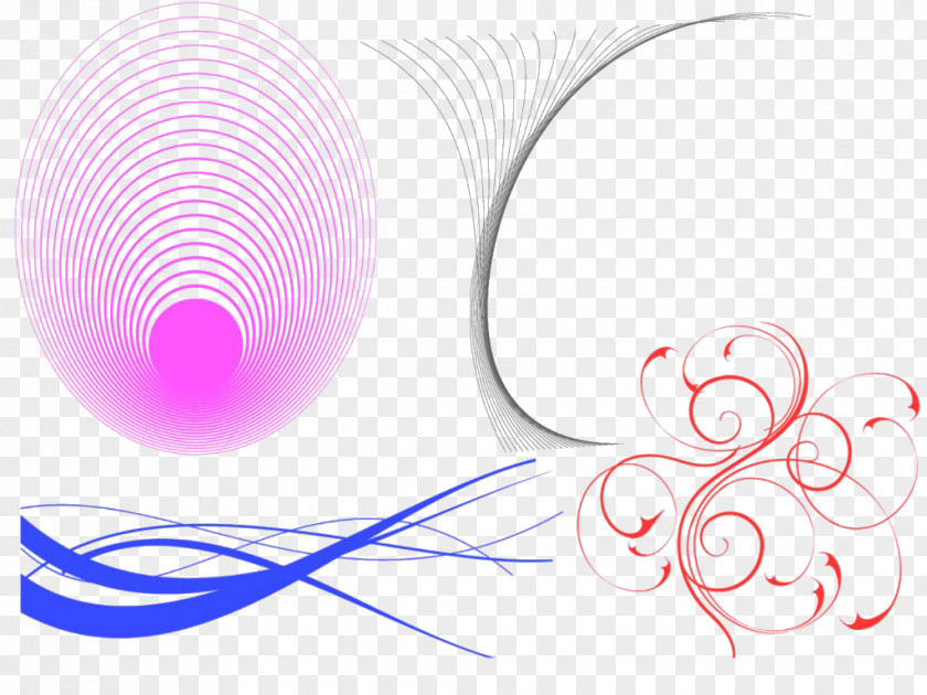 Line Curve Circle Graphic Design PNG