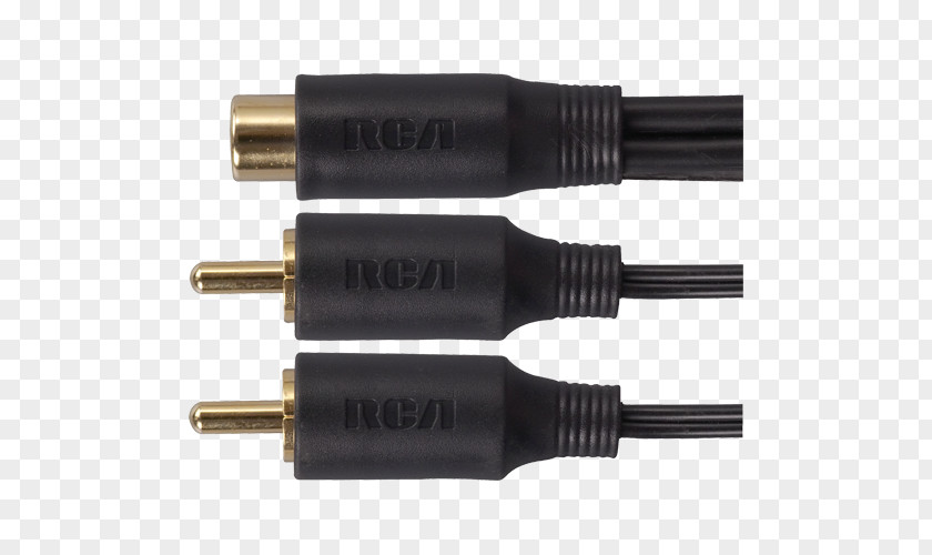 RCA Connector Coaxial Cable Electrical Television PNG